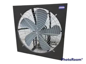 พัดลม 30" หน้า-หลัง(ทดสายพาน) มอเตอร์ CROMPTON 1HP 380V.(ไฟโรงงาน) — ภาพสินค้า